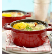 Enamel cast iron mini cooking pots